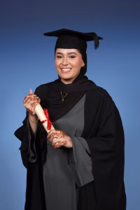 almira khan at graduation